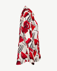 Eterna - Blouse - Roden met zwart en off-white