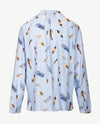 Eterna - Tuniekblouse - Veertjes op blue basis