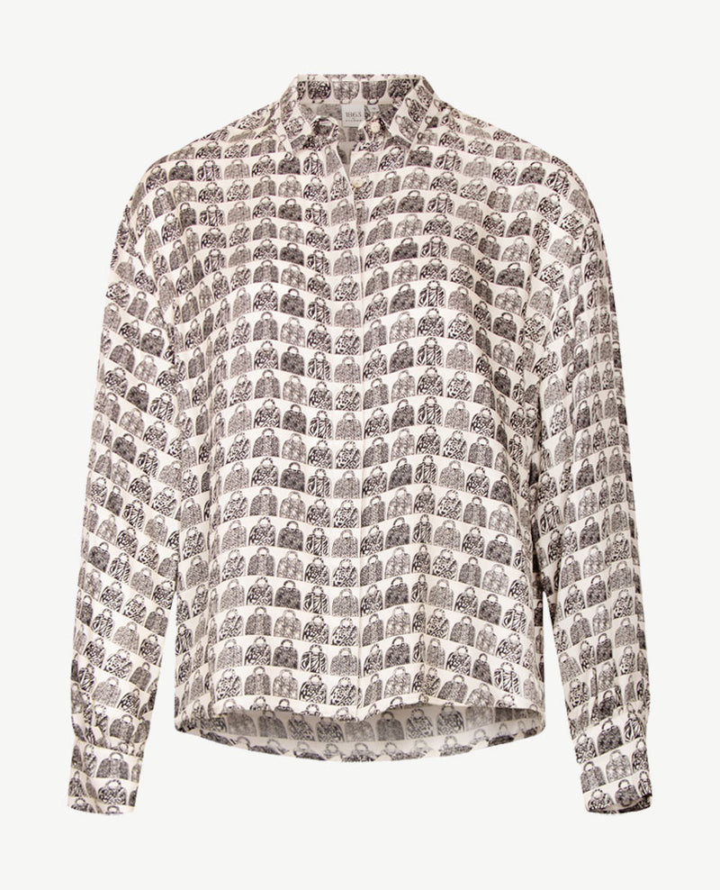 Eterna - Blouse - Tasjes zwart, antarciet en off-white