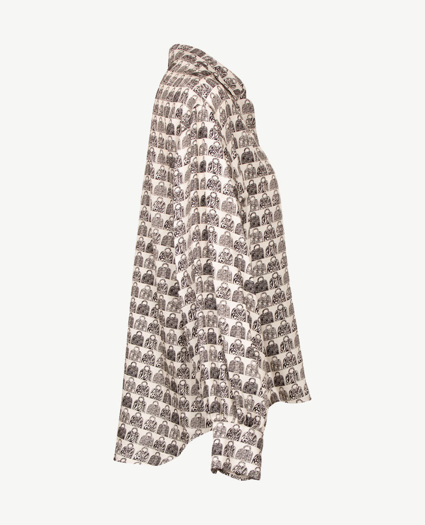 Eterna - Blouse - Tasjes zwart, antarciet en off-white