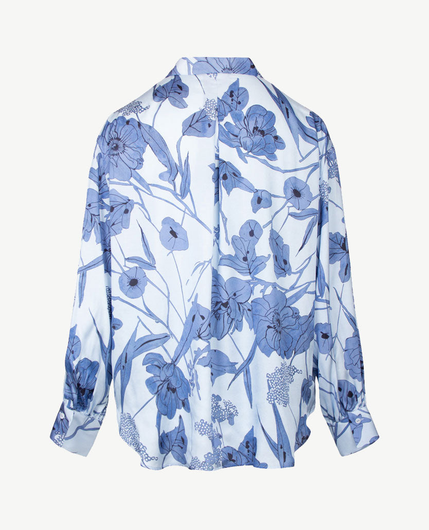 Eterna - Blouse - Bloem in blauwen