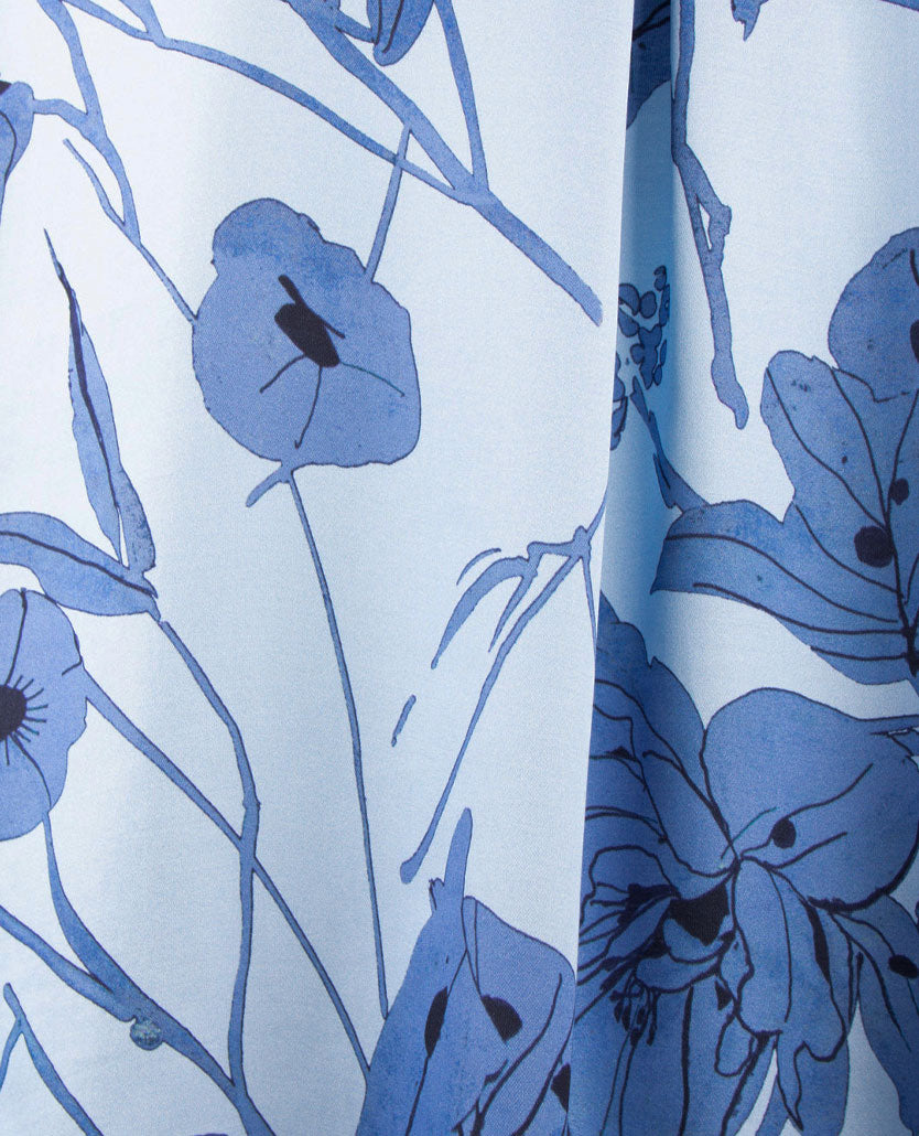 Eterna - Blouse - Bloem in blauwen