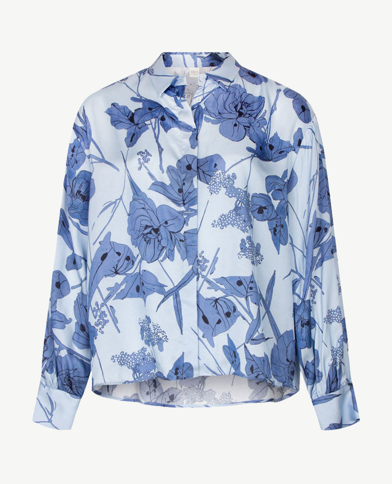 Eterna - Blouse - Bloem in blauwen
