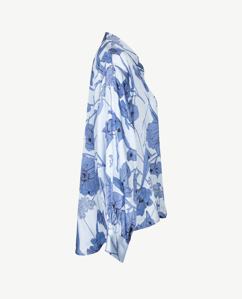 Eterna - Blouse - Bloem in blauwen