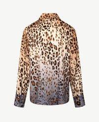 Eterna - Blouse - Leopard met beige en blue