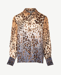 Eterna - Blouse - Leopard met beige en blue