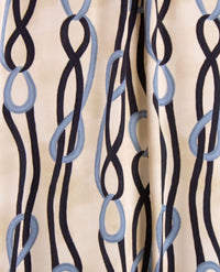 Eterna - Blouse - Satijnlook - Navy met blue, beige en off-white