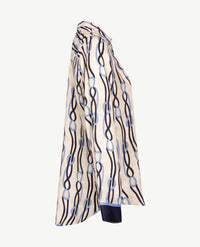 Eterna - Blouse - Satijnlook - Navy met blue, beige en off-white