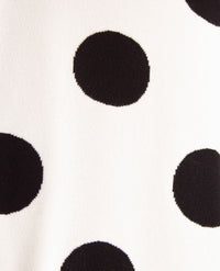Frank Walder - Damespullover - Gebreid - Nop, ivory met zwart
