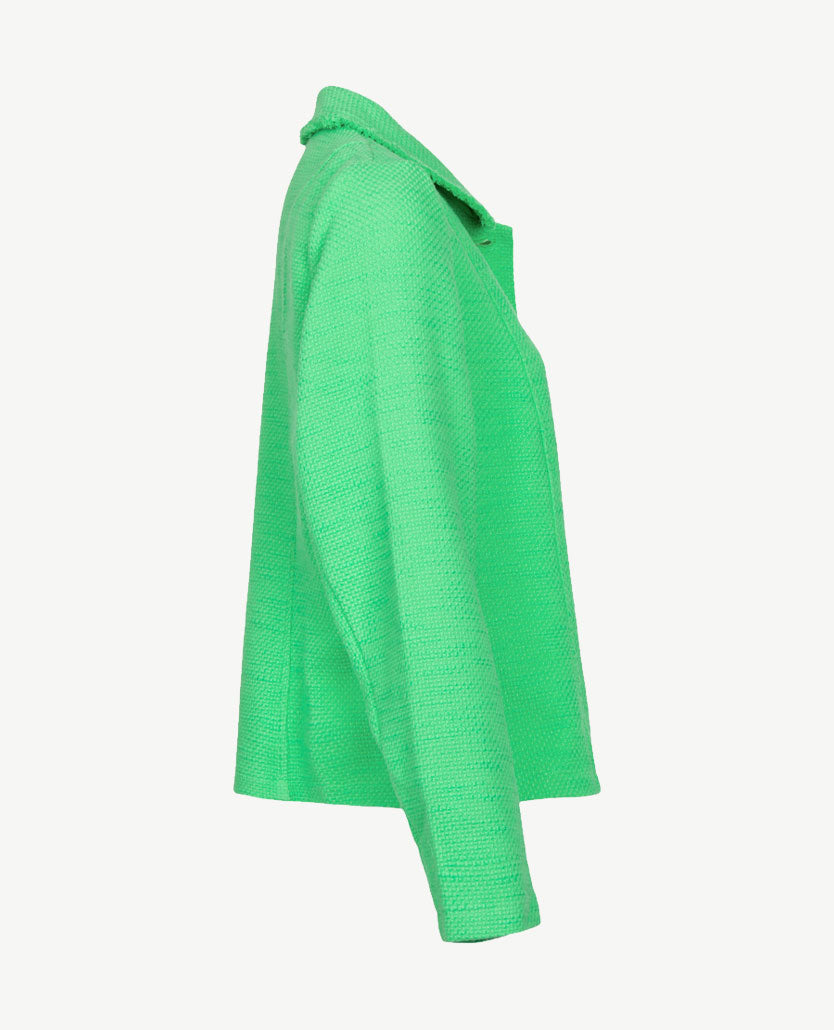 Frank Walder - Vestjasje met kraag - Fringe - smaragd