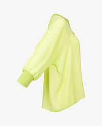 Frank Walder - Blouse top - V-hals - Lime