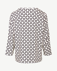 Frank Walder - Tuniektop - Dessin zwart en off-white