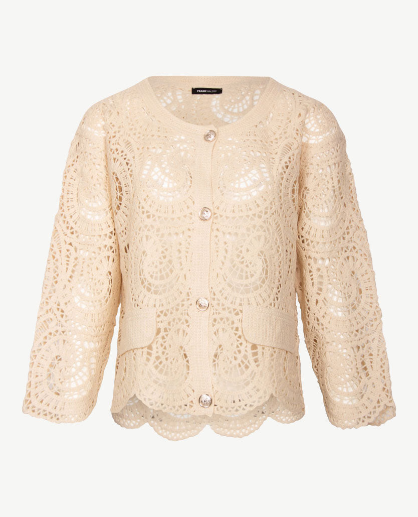 Frank Walder - Vestjasje - Ajour - Off-white