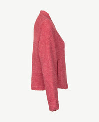 Frank Walder - Vestjasje dames met rits - Bouclé - Rosewood