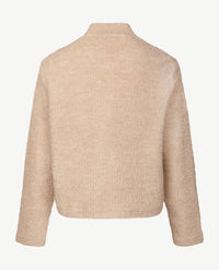 Frank Walder - Vestjasje dames met rits - Bouclé - Beige