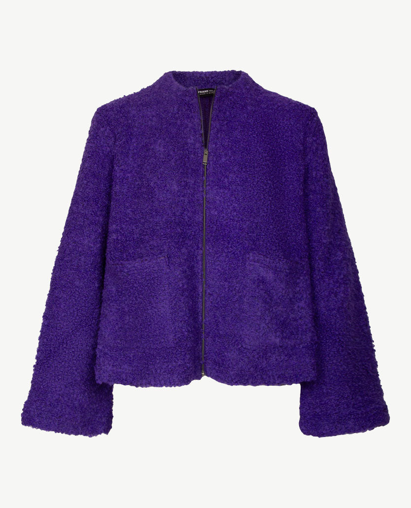 Frank Walder - Vestjasje dames met rits en zakjes - Midnight violet