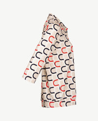 Frank Walder - Polo - Grafisch, beige, rood, off-white en navy