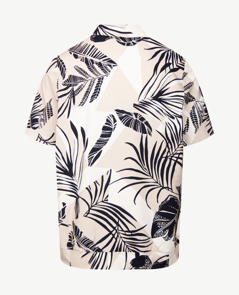 Frank Walder - Polo - Navy met beige en off-white