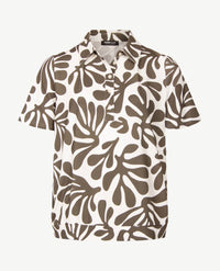 Frank Walder - Polo - Kakhi met off-white