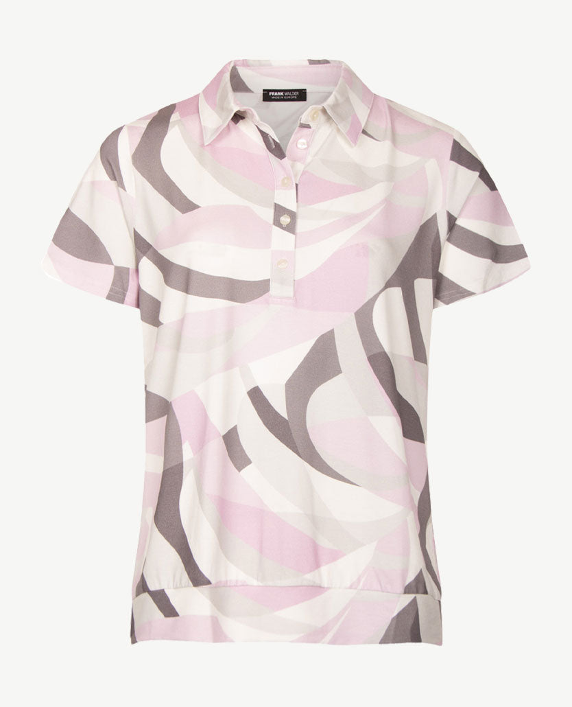 Frank Walder - Polo - Grijs, lila en rose