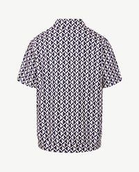 Frank Walder - Polo - Navy en off-white