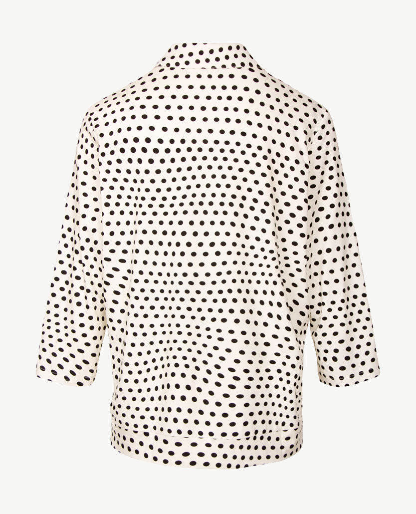 Frank Walder - Damespolo - Nopje zwart en off-white