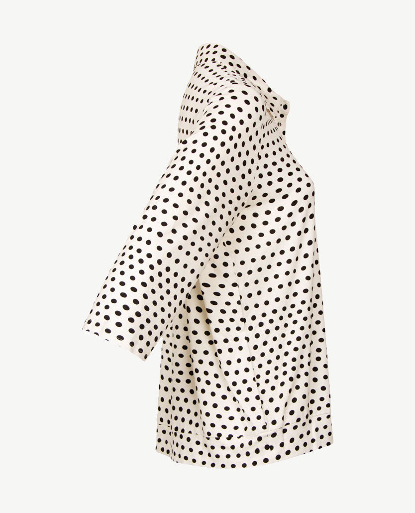 Frank Walder - Damespolo - Nopje zwart en off-white