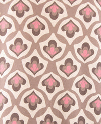 Frank Walder - Damespolo - Dessin met taupe, pink, truffel en beige