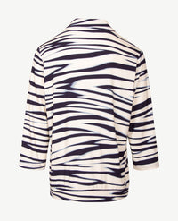 Frank Walder - Damespolo - Wave met navy, blue en cream