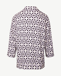 Frank Walder - Damespolo - Lila met paars, grijzen en off-white