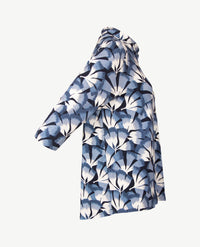 Frank Walder - Top dames met kraag - Dessin blauwen met off-white en navy