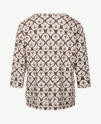 Frank Walder - Blouson - Dessin met groen, truffel en beige