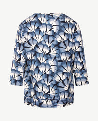 Frank Walder - Blouson dames - Dessin blauwen met off-white en navy