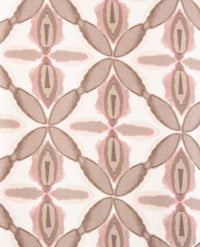 Frank Walder - Blousontop dames - Groot dessin met rose, off-white en taupe
