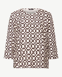 Frank Walder - Top - Dessin choco met cream