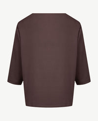 Frank Walder - Top dames - Dessin choco met cream en beige