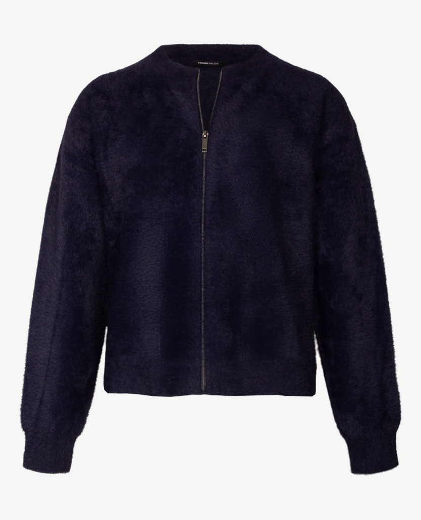 Frank Walder - Vestjasje dames met rits - Gebreid - Navy