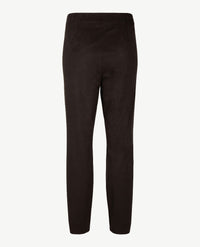 Frank Walder - Pantalon Mia - Elastiek rondom - Korte lengte - Suedine - Zwart