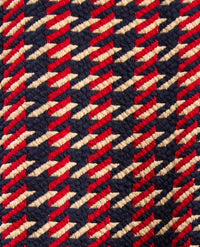 Frank Walder - Vestjasje met knopen - Dessin navy met merlot en beige