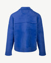 Frank Walder - Vestjasje met knopen en zakken - Fluffy - Kobalt