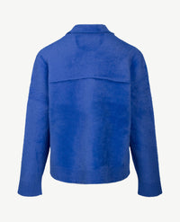 Frank Walder - Vestjasje met knopen en zakken - Fluffy - Kobalt