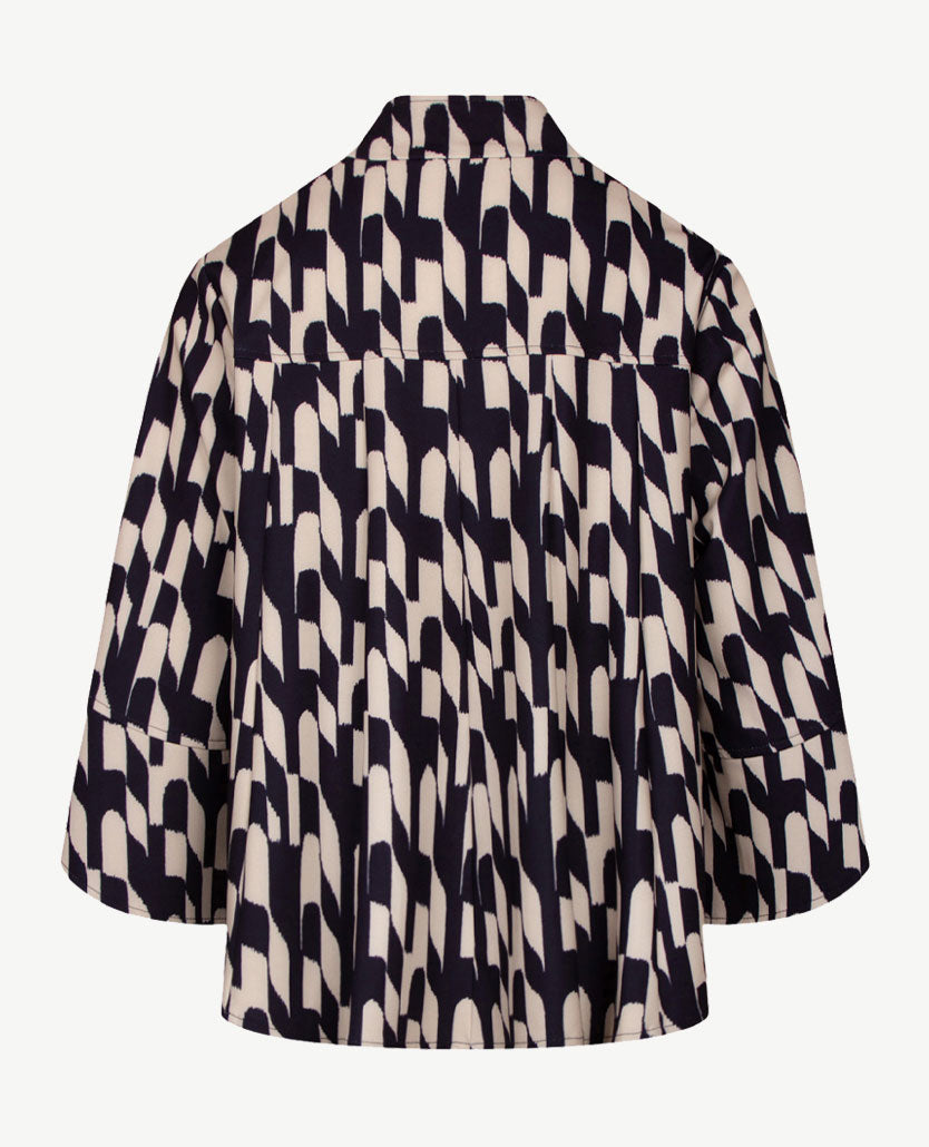Frank Walder - Vestjasje - Navy met beige