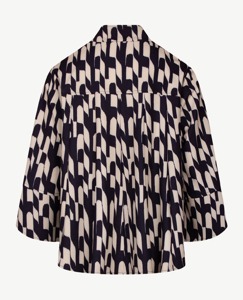 Frank Walder - Vestjasje - Navy met beige