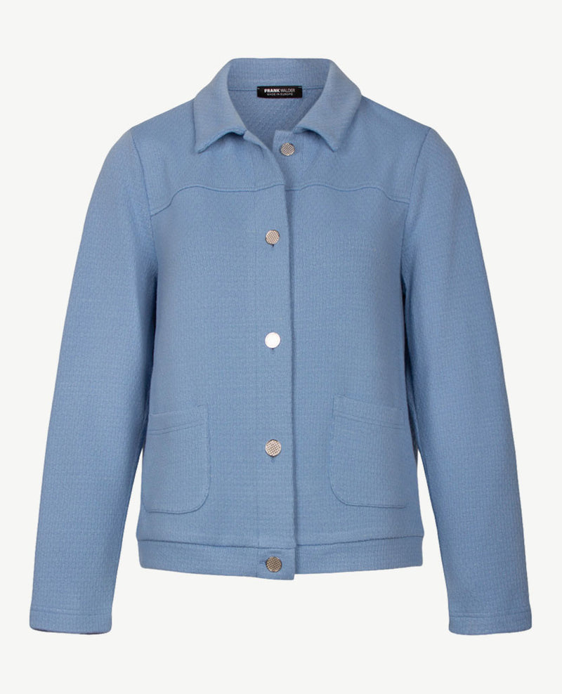 Frank Walder - Vestjasje met knopen - Ice blue