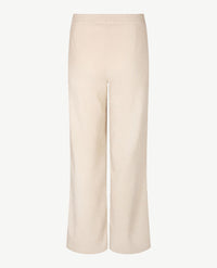 Frank Walder - Pantalon Mia straight - Elastiek rondom - Korte lengte - Ribcorduroy - Off-white