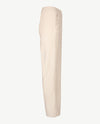 Frank Walder - Pantalon Mia straight - Elastiek rondom - Korte lengte - Ribcorduroy - Off-white
