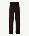 Frank Walder - Pantalon Mia wide - Elastiek rondom - Normale lengte - Jersey - Zwart