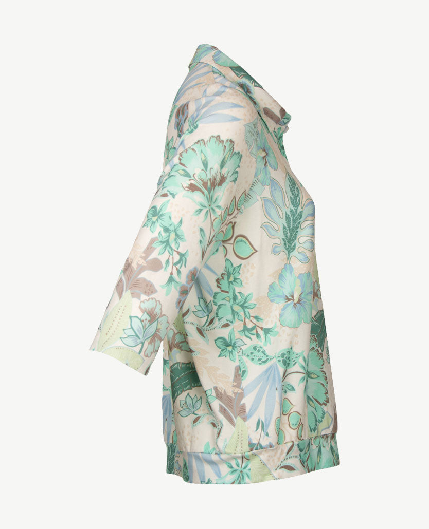 Frank Walder - Polo - Groen met taupe en wit
