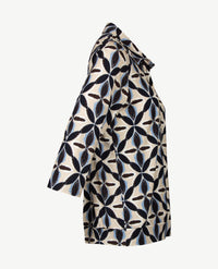 Frank Walder - Damespolo - Navy met beige, blue en choc