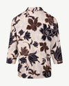 Frank Walder - Damespolo - Bloem navy, ecru, choc en blue